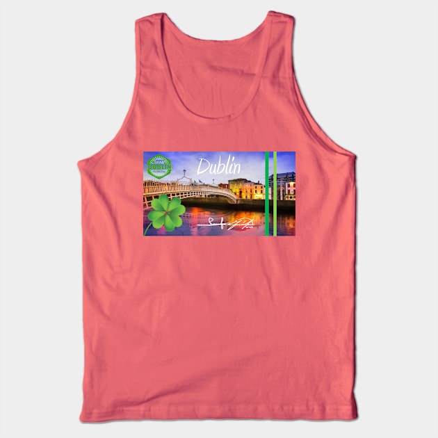 Dublín Ireland city Tank Top by richercollections